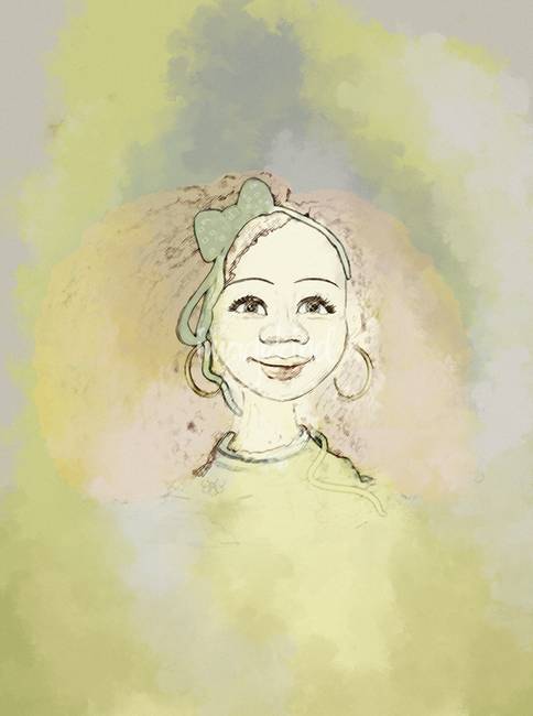 484x650 Young Girl Sketch By H B - Sketch Of Young Girl