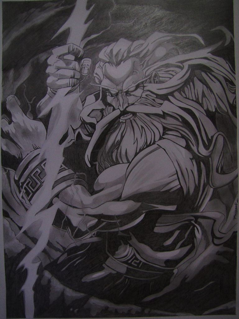 768x1024 Zeus - Sketch Of Zeus