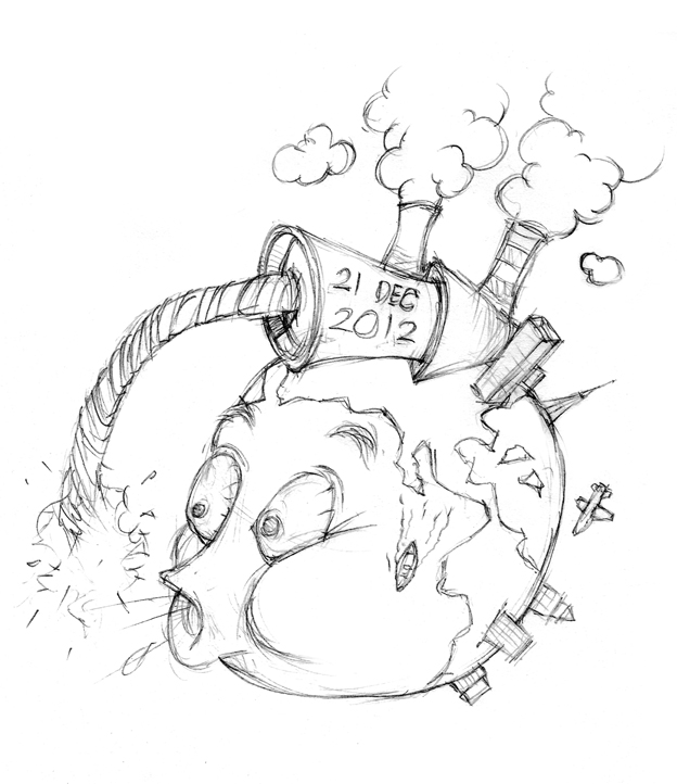 624x722 Design An End Of The World Poster Using Photoshop And Illustrator - Sketch On Illustrator