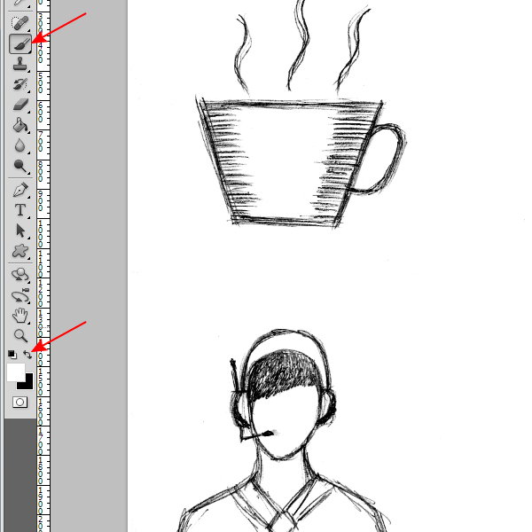 600x600 How To Create Vector Sketch Using Photoshop And Illustrator - Sketch On Illustrator