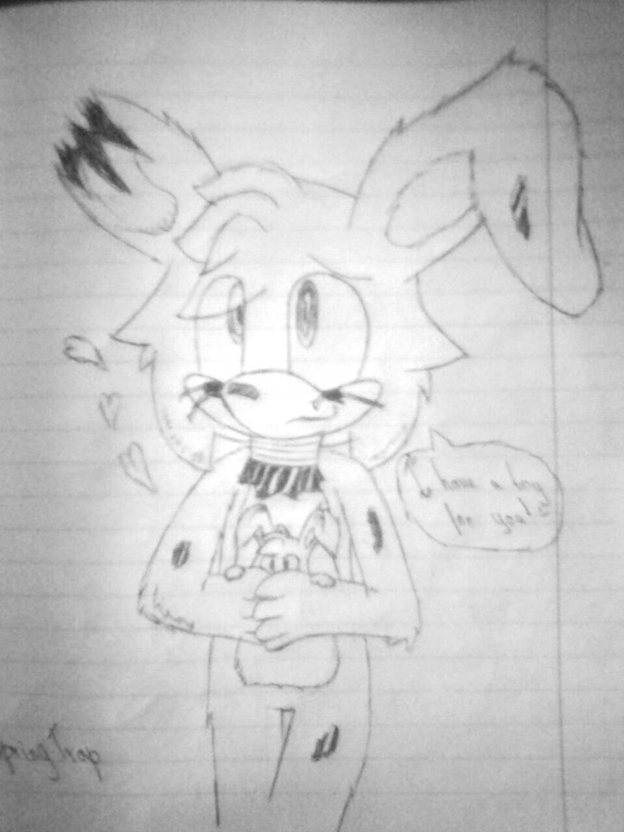900x1200 Springtrap With Toy Bonnie (Sketch On Paper) By Anithelav On - Sketch On Paper