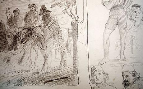 460x288 Sketchbook Of 19th Century Female Military Artist Discovered - Sketch Opening Crossword