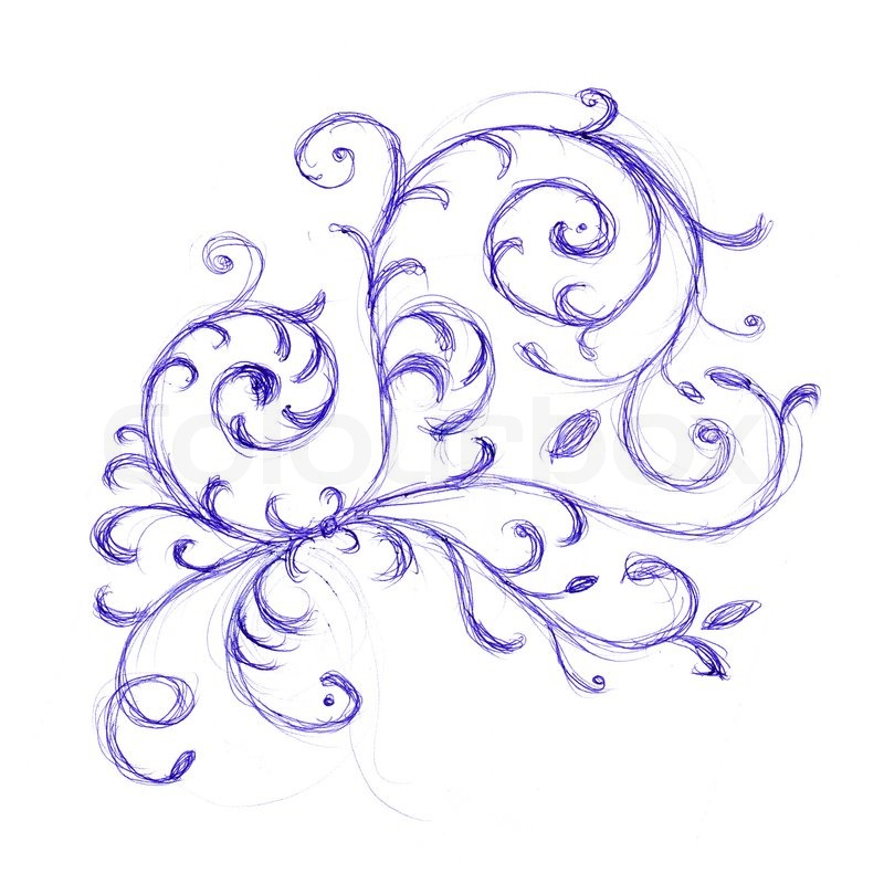 800x800 Floral Ornament Sketch For Your Design Stock Photo Colourbox - Sketch Ornament