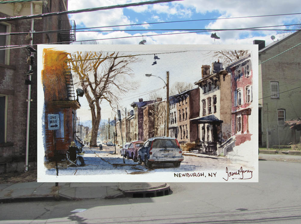 1000x745 Gurney Journey Article On Urban Sketching - Sketch Over Photo