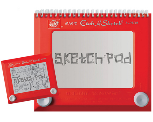 500x400 Etch A Sketch Sketchpad Geekalerts - Sketch Pad Toy