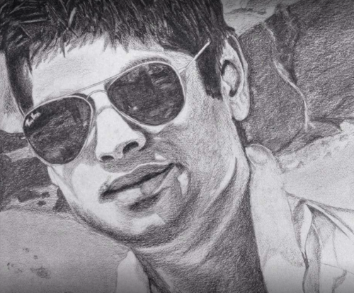 500x414 Indian Sketch Painting Amp Kids Sketch Painting School College - Sketch Painting For Kids