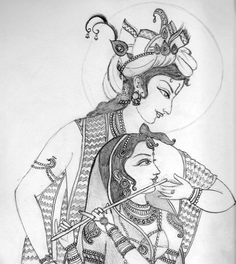 759x849 Radha Krishna Drawing,sketches And Paintings. In 2018 - Sketch Painting Images