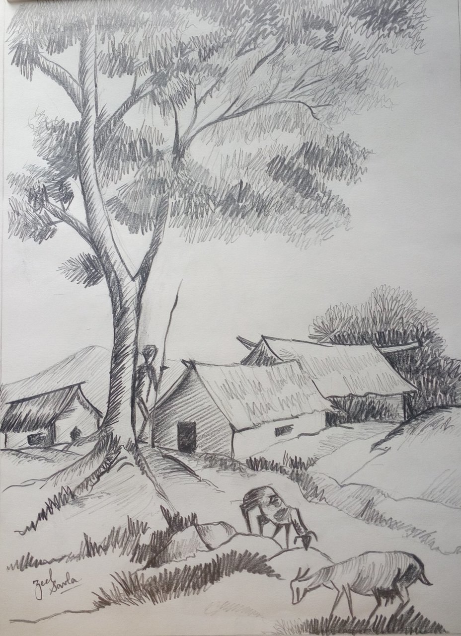 928x1280 Buy Simple Just Like Black And White Handmade Painting By Zeel - Sketch Painting Online