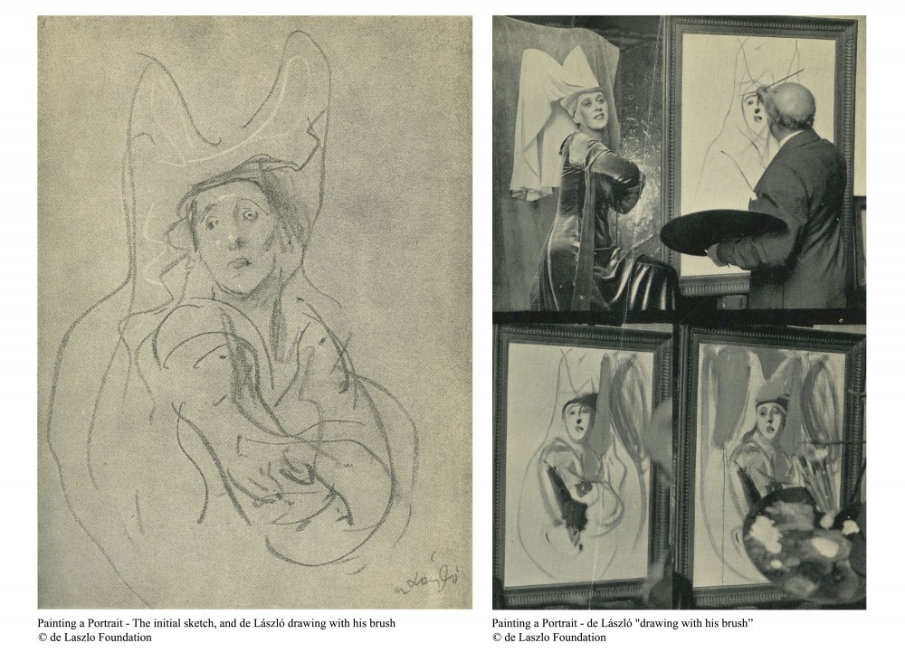 1000x732 De Technique Amp Frames The De Laszlo Archive Trust - Sketch Painting Techniques