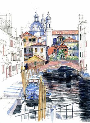 290x395 Bryn Hughes Sketch..^^ Painting Styles, Watercolor - Sketch Painting Techniques