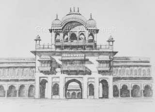 320x230 My Sketches Amp Drawings........ Lalgarh Palace, Bikaner - Sketch Palace
