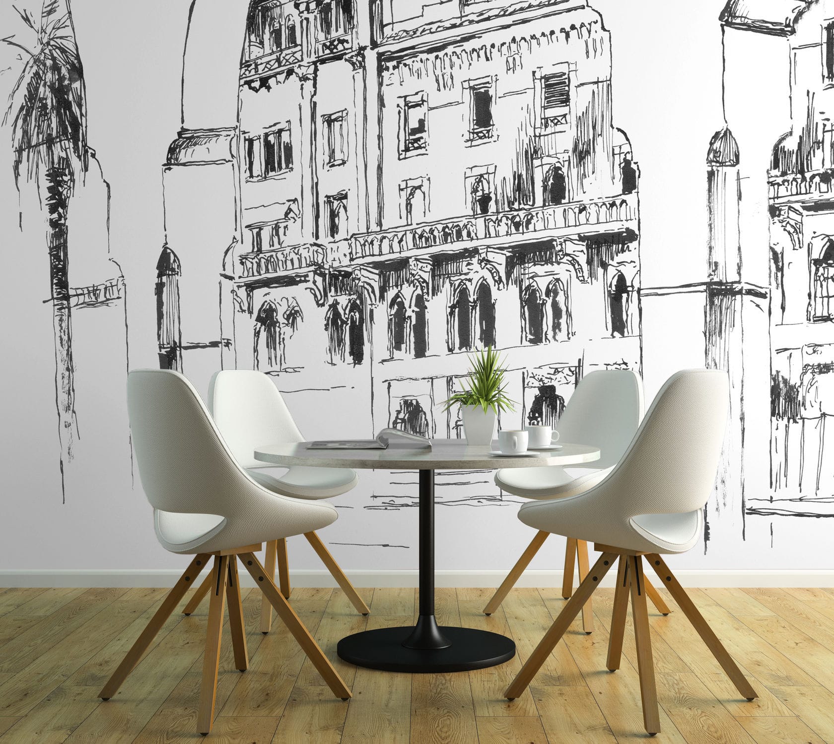 1680x1500 Traditional Wallpaper Sketch - Sketch Palace