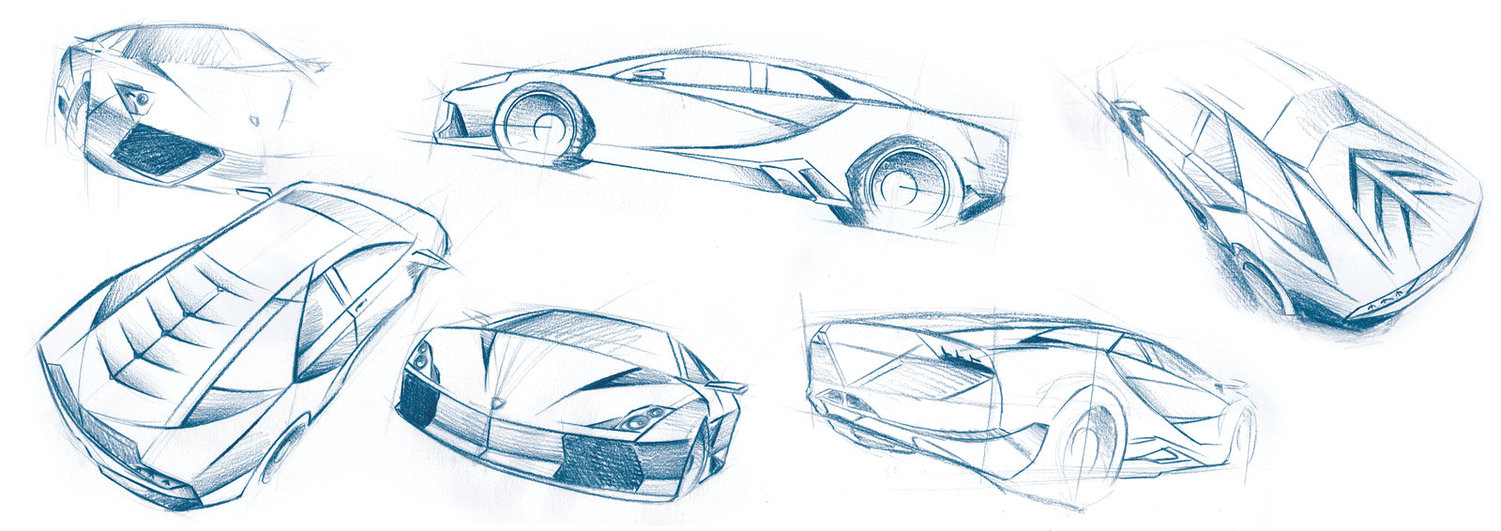 1501x531 Lamborghini Sketch Panel By Nullaufein - Sketch Panel