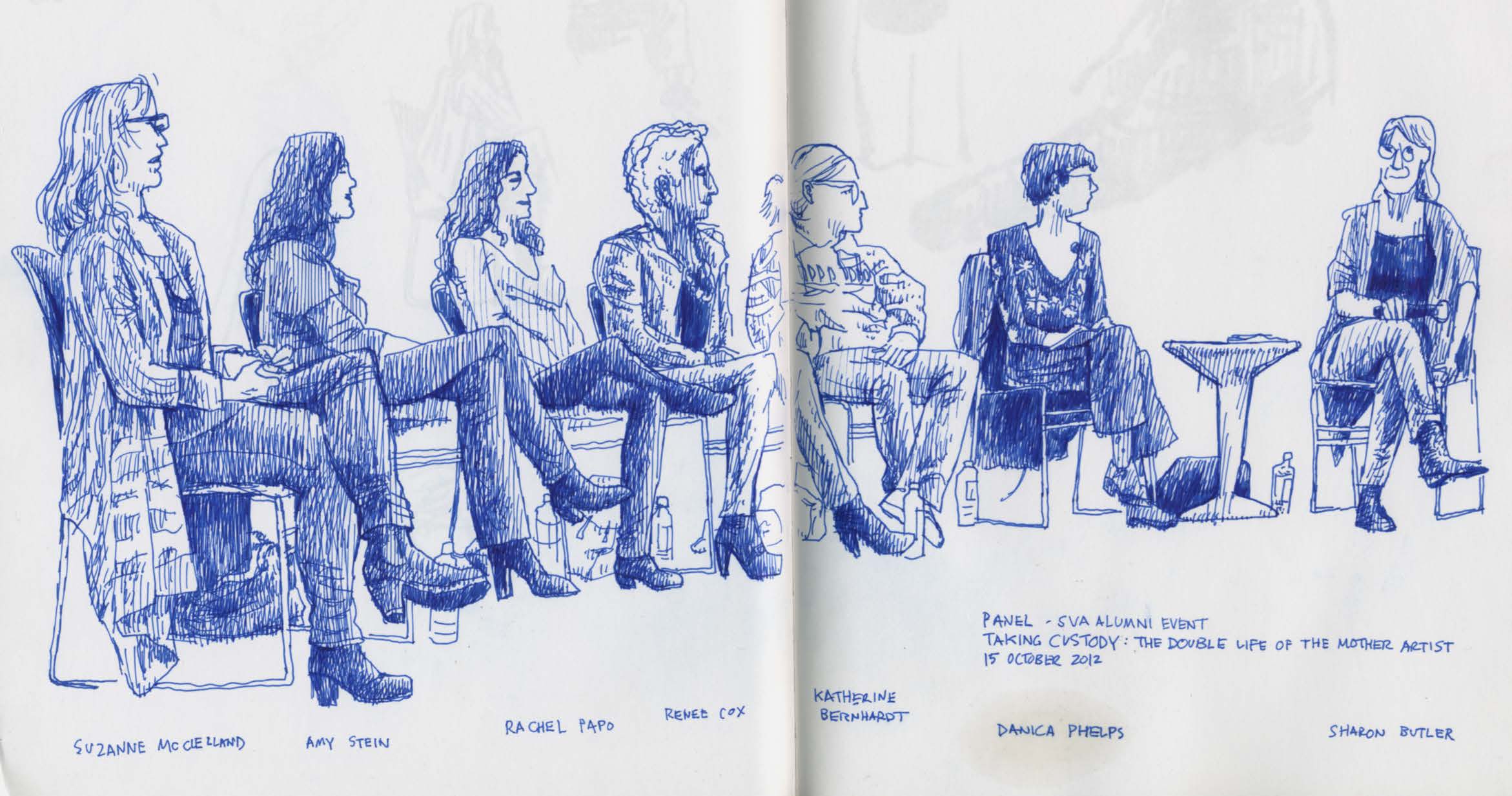 2342x1234 Sva Artists Mothers Panel Sketch 15 October 2012 Handmade - Sketch Panel