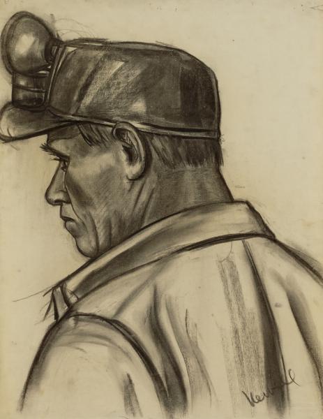 463x600 Sketch For Head Of A Miner In Panel 7 Smithsonian American Art - Sketch Panel