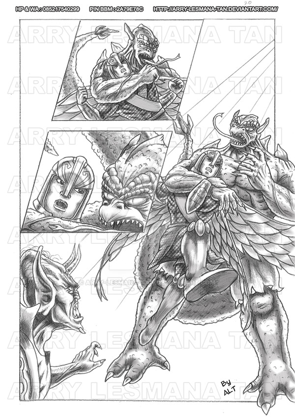 600x848 Comic Panel Sketch By Arry Lesmana Tan - Sketch Panel