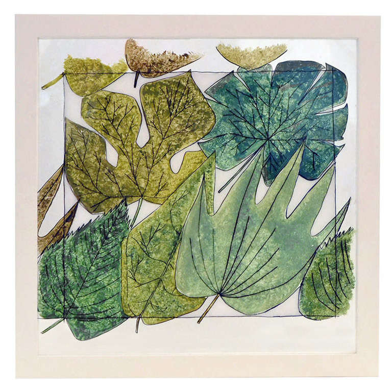 768x768 Design Concept Panel Sketch By Gio Ponti, Italy, 1950s Lost City - Sketch Panel