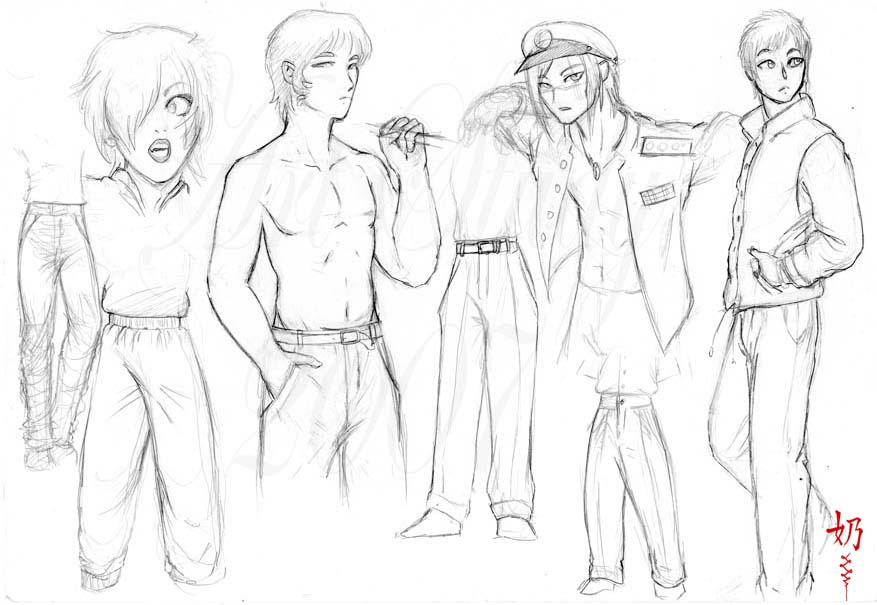 877x605 Men And Pants By The Nai - Sketch Pants