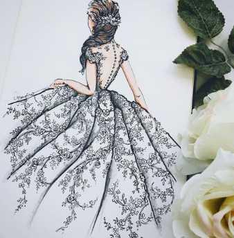 338x344 Design Sketch Party Dress 1.0 Apk Androidappsapk.co - Sketch Party