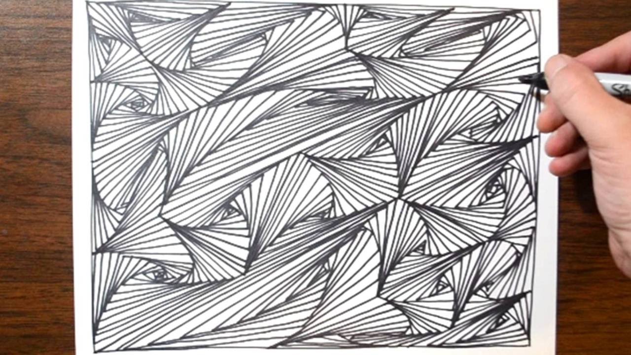 1280x720 Line Doodle Pattern Sketch - Sketch Pattern
