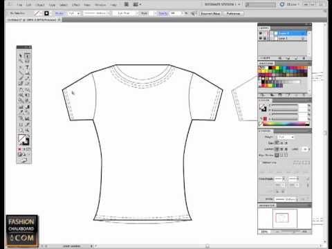 480x360 Adobe Illustrator For Fashion Flat Sketch Pen Tool Tutorial - Sketch Pen Tool