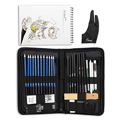 425x425 40 Pieces Art Supplies Sketch Tool Set With Graphite - Sketch Pen Tool