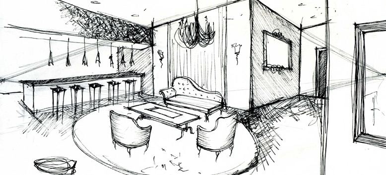 778x354 Perspective Drawing - Sketch Perspective