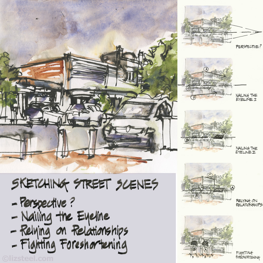 900x900 Sketching Street Scenes Without Perspective - Sketch Perspective