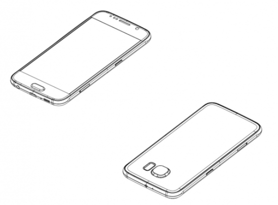 559x413 Another Samsung Galaxy S6 Sketch Comes Out, Shows Dimensions - Sketch Phone