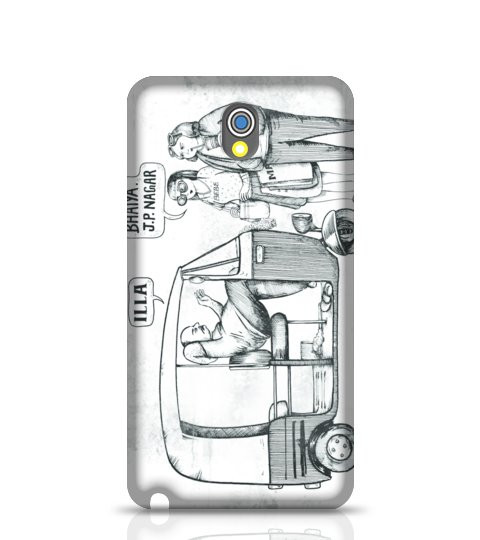 480x540 Nice Design Sketch Of Auto Driver Samsung Galaxy Note 3 Mobile - Sketch Phone Case