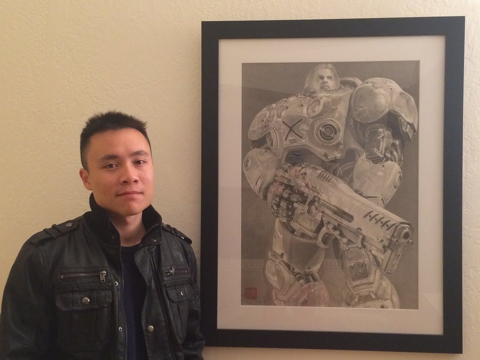 960x720 Frame My Pencil Drawing Of Jim Raynor - Sketch Photo Frame