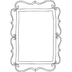 300x300 Silhouette Design Store - Sketch Photo Frame
