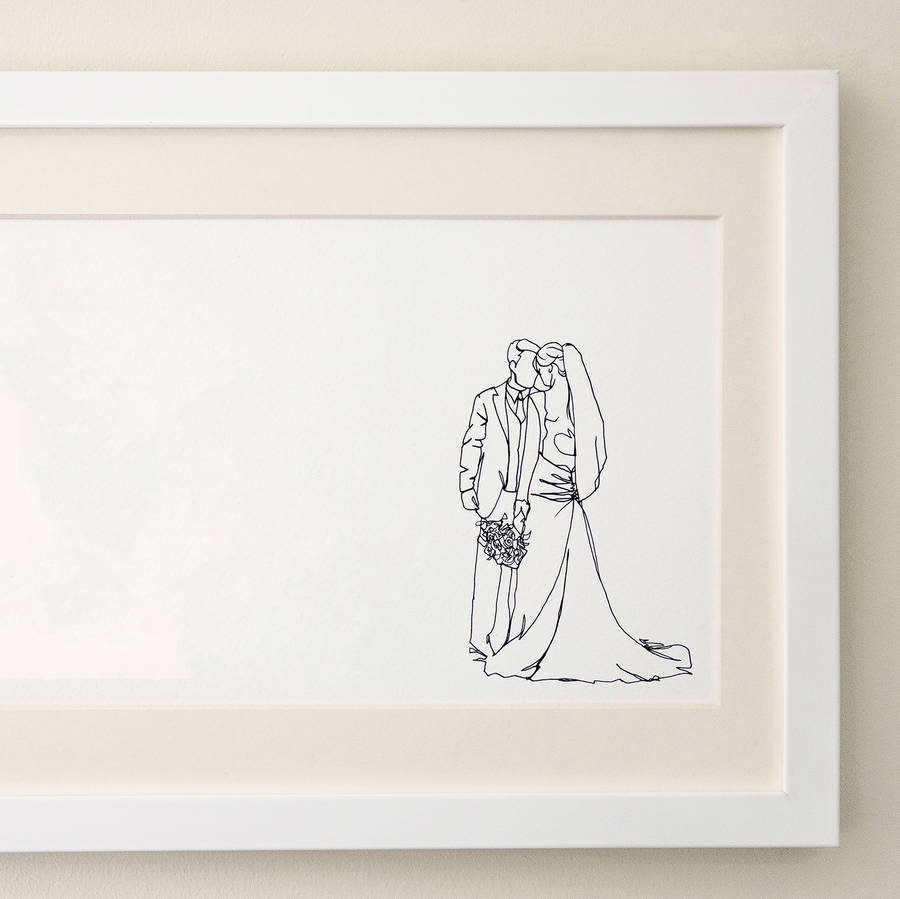 900x899 Personalised Special Event Drawing By Love Lines - Sketch Photo Frame