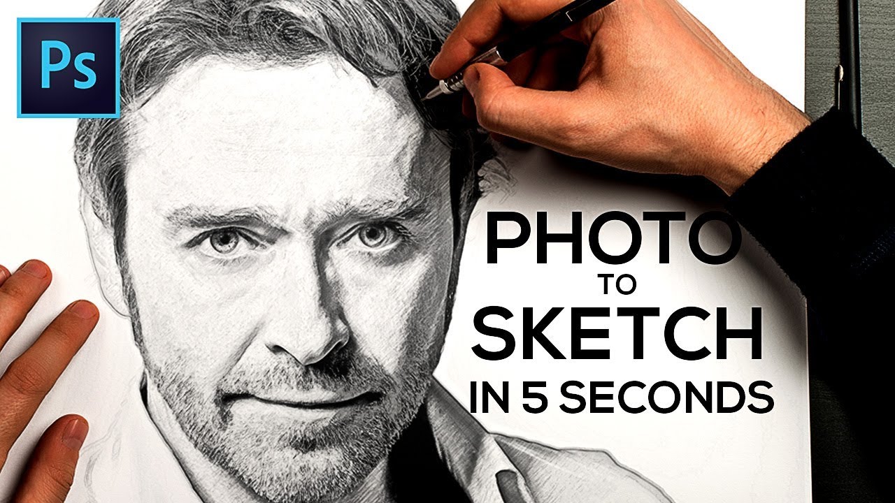 1280x720 How To Turn A Photo Into Pencil Drawing Sketch Effect In Photoshop - Sketch Photography