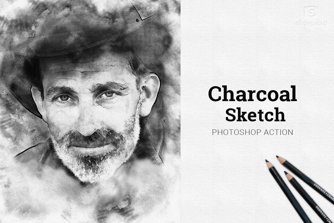 1158x772 Charcoal Sketch Photoshop Action - Sketch Photoshop Action