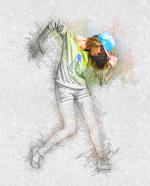 515x639 Haste Sketch Photoshop Action - Sketch Photoshop Action