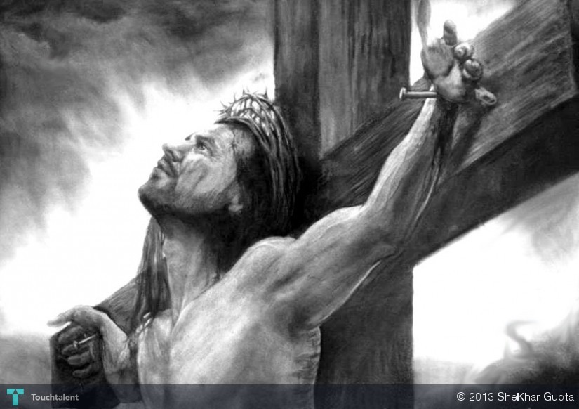 825x582 Jesus Christ ) After A Long Time ) Touchtalent - Sketch Picture Of Jesus