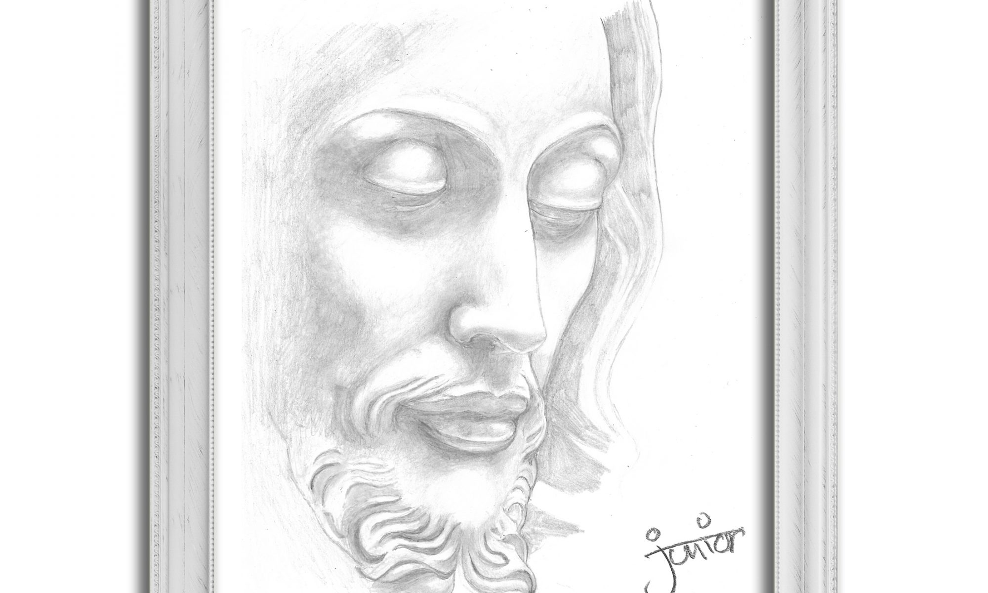 2000x1200 Jesus Christ Art Sketches - Sketch Picture Of Jesus
