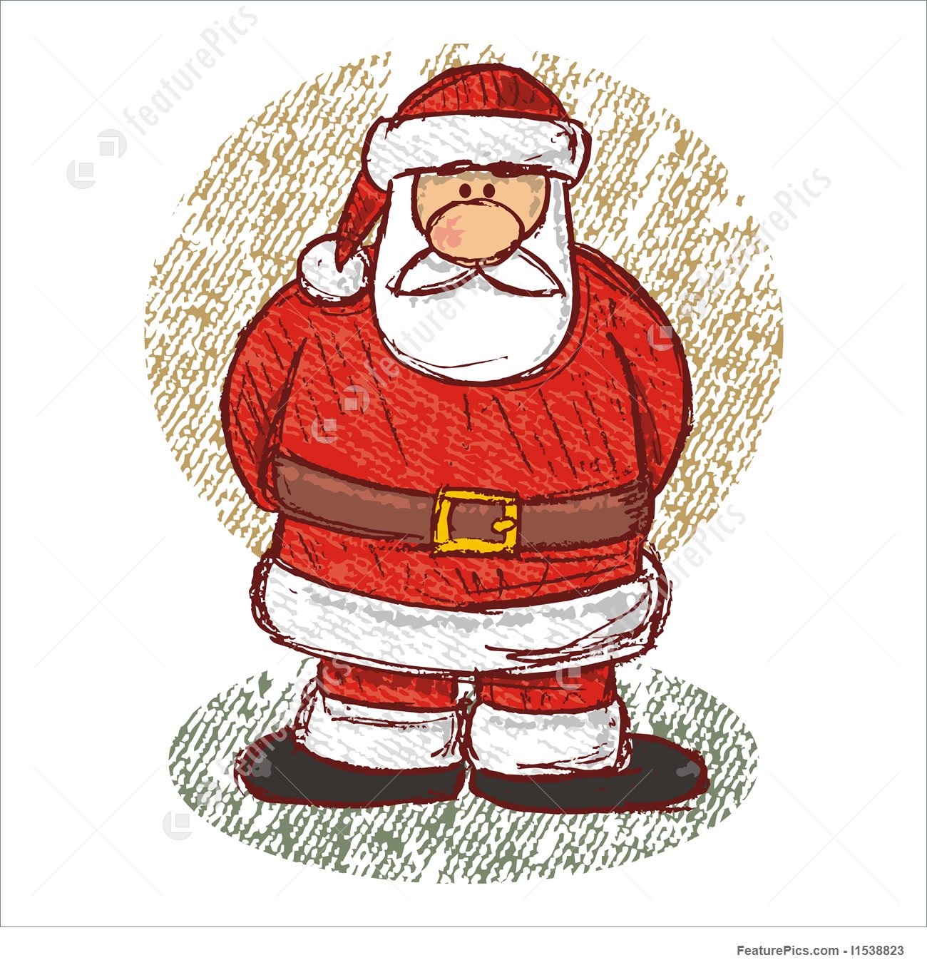 1300x1360 Holidays Santa Sketch - Sketch Picture Of Santa Claus