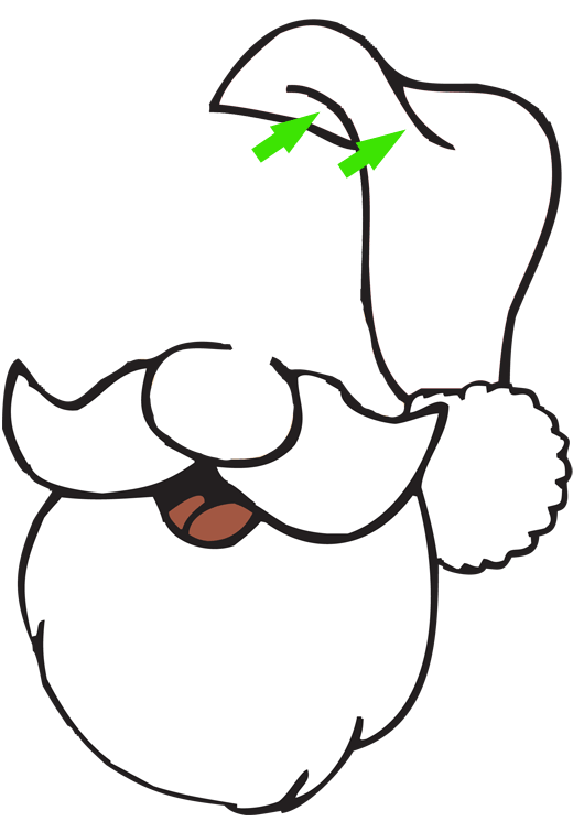 530x745 Sketch Clipart Santa Claus - Sketch Picture Of Santa Claus