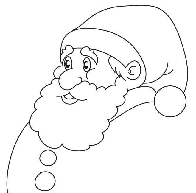 658x648 Coloring Santa Claus - Sketch Picture Of Santa Claus