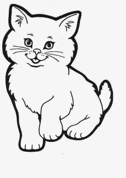 500x703 Navishta Sketch Sweet, Cute, Angle Cats - Sketch Pictures Of Cats