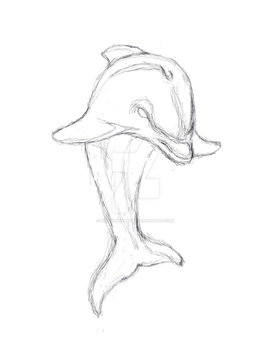 900x1165 Dolphins Concept Sketch By Disturbedshifty - Sketch Pictures Of Dolphins