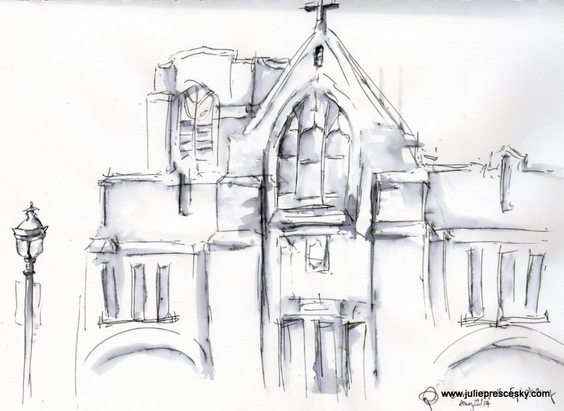 800x583 Urban Sketching Verdun And Place Des Festivals Design Inkarnation - Sketch Place