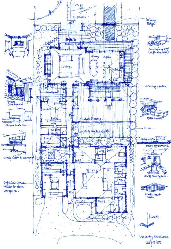 548x800 Sketch Plan Bespoke Architecture Amg Architects - Sketch Plan