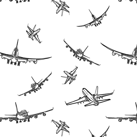 470x470 Plane Sketches Small Wallpaper - Sketch Plane