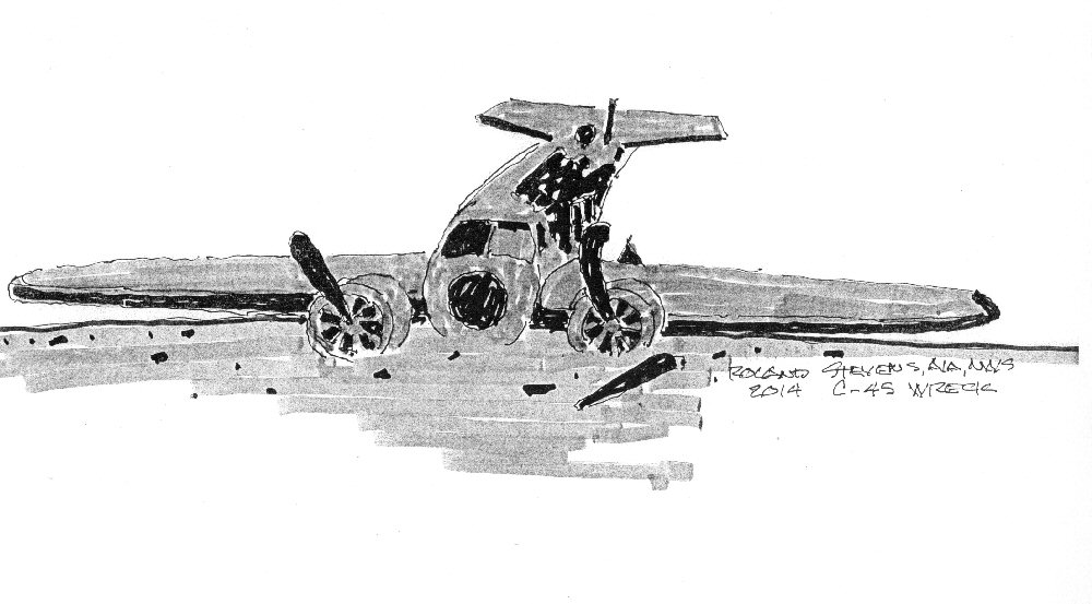 1000x553 Six Decades After Crash, Plane Found - Sketch Plane
