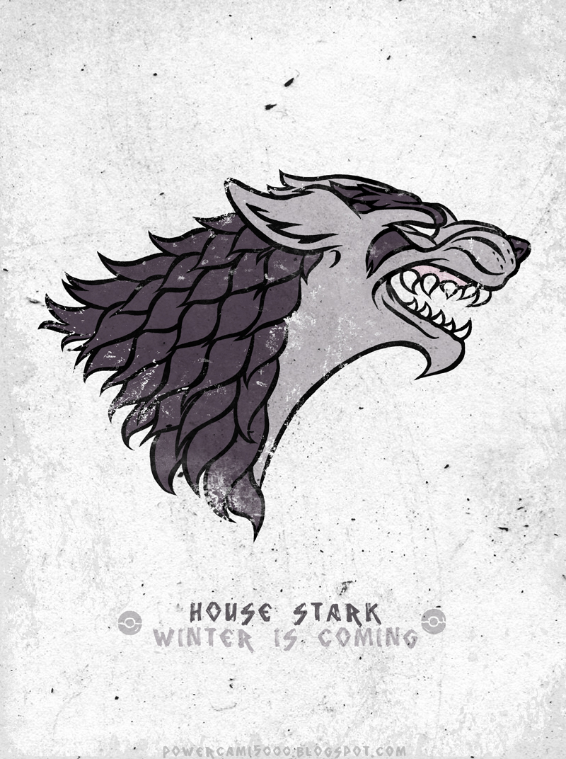 800x1072 Game Of Thrones House Stark Mightyena Et Geekera - Sketch Pokemon Game
