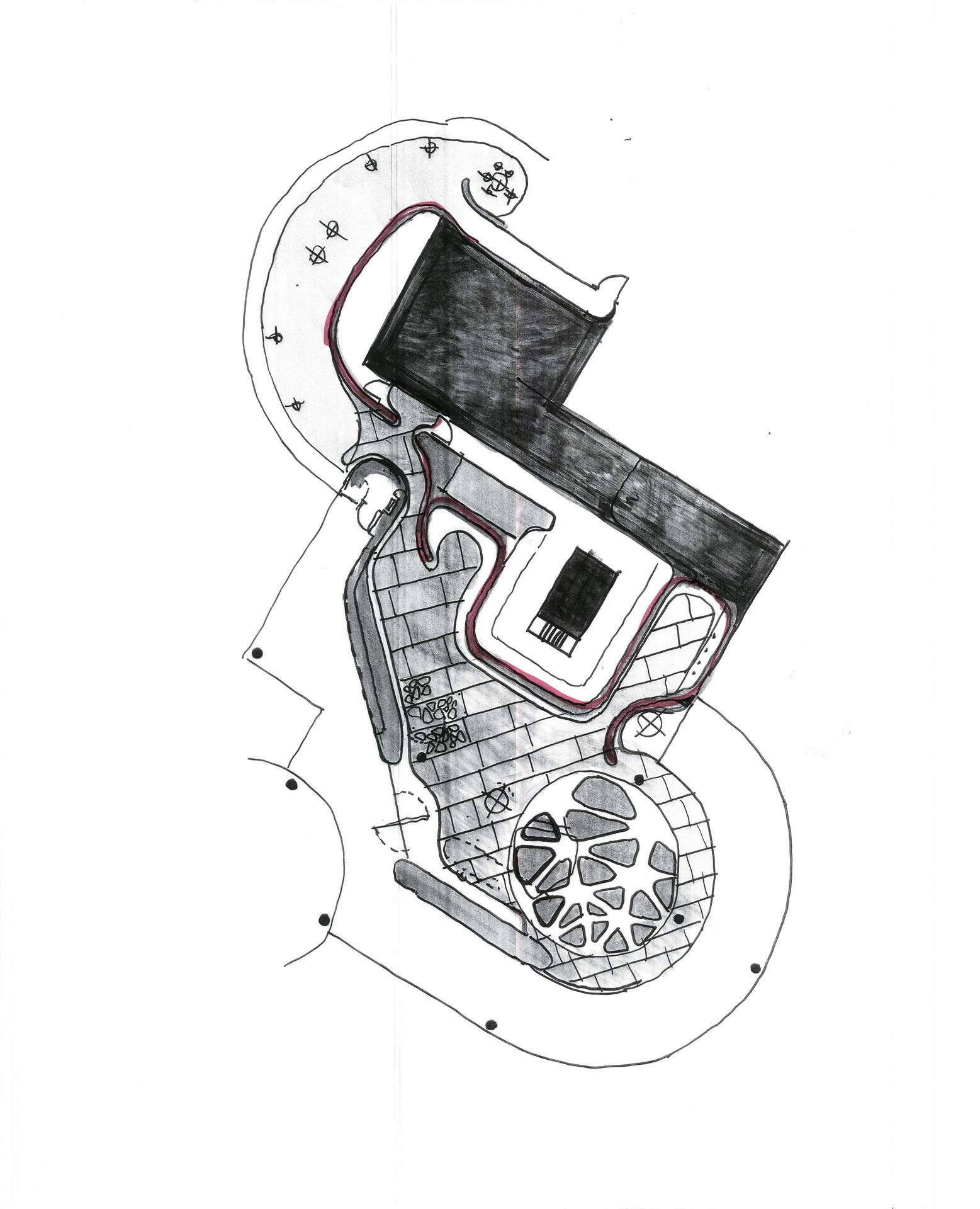 1557x1920 Gallery Of Pony Restaurant Woods Bagot - Sketch Pony