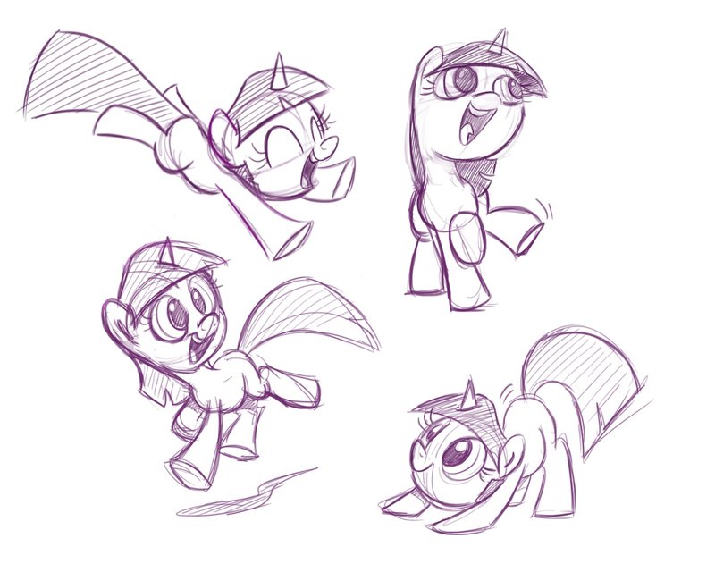 800x640 My Little Pony G4 Sketch By Sibsy - Sketch Pony